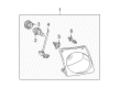 2005 Ford Explorer Sport Trac Headlight Diagram - 1L5Z-13008-AA