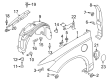 Ford Fender Diagram - DS7Z-16005-A