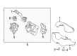 2019 Lincoln MKT Steering Column Cover Diagram - DE9Z-3530-AC