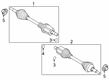 2021 Ford Police Interceptor Utility Axle Shaft Diagram - N1MZ-3A427-E