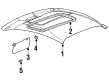 Mercury Cougar Sun Visor Diagram - F8RZ6304104CAA