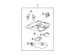 2007 Ford Fusion Dome Light Diagram - 6N7Z-13783-AA