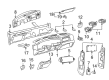 Ford F-350 Super Duty Ashtray Diagram - 5C3Z-2504810-AAD