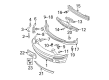 Ford Mustang Bumper Diagram - 7R3Z-17D957-APTM