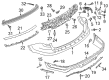 2015 Ford Explorer Bumper Diagram - BB5Z-17906-A