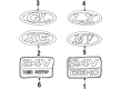 1998 Ford Contour Emblem Diagram - F8RZ-16098-CA