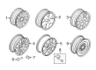 2008 Mercury Milan Spare Wheel Diagram - 7N7Z-1007-E