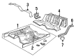 2007 Lincoln Town Car Floor Pan Diagram - YW1Z-5411160-AA