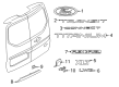 Ford Transit Connect Emblem Diagram - GT1Z-9942528-A