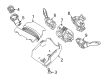 2013 Ford Fiesta Steering Column Cover Diagram - BE8Z-3530-AA