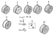 1986 Mercury Lynx Lug Nuts Diagram - 8L8Z-1012-A