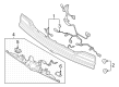 2020 Lincoln Navigator Bumper Reflector Diagram - JL7Z-13A565-E