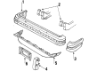 1986 Ford Bronco II Air Deflector Diagram - E3TZ10001A06B