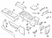 2023 Ford Explorer Center Console Base Diagram - LB5Z-78044B90-B