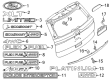 Ford Explorer Emblem Diagram - BB5Z-9942528-E