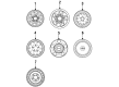 Ford Bronco Wheel Cover Diagram - F5TZ-1130-D