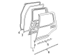 2006 Mercury Mountaineer Weather Strip Diagram - 8L2Z-78253A10-A