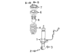 Ford Expedition Shock and Strut Boot Diagram - NL1Z-18A047-F