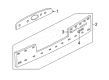 Ford Explorer Sport Emblem Diagram - 1L2Z-9842528-AB