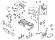 2023 Ford F-150 Lightning Cup Holder Diagram - ML3Z-1513562-AA