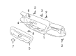 2000 Ford Crown Victoria Grille Diagram - 6W7Z-8200-BA