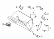 Ford Glove Box Diagram - KB3Z-2106010-AA