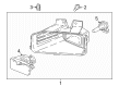 2019 Ford F-150 Fog Light Diagram - LL3Z-15200-A