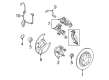 2008 Lincoln MKZ Parking Brake Cable Diagram - AE5Z-2A815-D