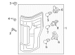 Ford F-250 Super Duty Back Up Light Diagram - HC3Z-13405-F