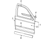 1995 Mercury Sable Weather Strip Diagram - F4DZ7421453A