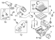 2016 Lincoln Navigator Air Filter Box Diagram - FL1Z-9661-A