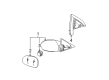 2002 Ford Mustang Car Mirror Diagram - XR3Z-17682-AA