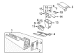 Lincoln Cup Holder Diagram - 3W4Z-5413562-AAD