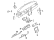 2006 Ford Mustang Steering Column Cover Diagram - 8R3Z-6304459-AA