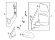 Ford Transit Connect Mirror Cover Diagram - 9T1Z-17D742-BA