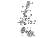 1999 Mercury Sable Wheel Hub Diagram - YF1Z-1104-BA