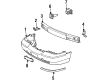 1999 Lincoln Town Car Bumper Diagram - YW1Z-17757-AA