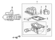 Ford Explorer Air Intake Coupling Diagram - 2L2Z-9B659-CA