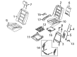 2008 Ford Taurus X Seat Cushion Diagram - 8A4Z-74632A22-B