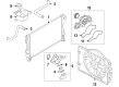 2015 Lincoln MKS Cooling Fan Assembly Diagram - DG1Z-8C607-K