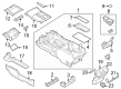 2023 Ford F-150 Lightning Center Console Base Diagram - ML3Z-15045A36-AD