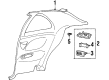 Lincoln Mark VIII Car Speakers Diagram - F3LY18808C