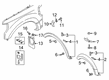 Ford F-350 Super Duty Mud Flaps Diagram - HC3Z-16A586-AA