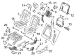 Lincoln Seat Cushion Diagram - DE9Z-74632A23-B