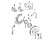 2001 Ford Mustang Brake Backing Plate Diagram - XR3Z-2K004-AA