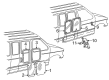 1995 Ford E-350 Econoline Club Wagon Weather Strip Diagram - F2UZ-15262A80-B