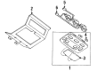 Mercury Villager Dome Light Diagram - F5XY13776AAM