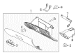 2009 Mercury Milan Glove Box Diagram - AE5Z-5406010-AA