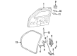 1995 Mercury Sable Weather Strip Diagram - F2DZ74404A06A