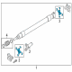 Ford F-250 Super Duty Universal Joint Diagram - HC3Z-4635-D